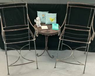 Rustic Iron Bistro Set