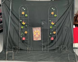 Whimsical Garden Trellis Decor Lot