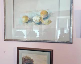 Hobson Pitmann pastel on paper of Oranges