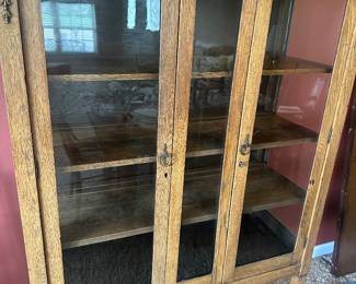 $400 Antique Glass Door Cabinet
