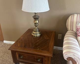 $35 End Table $40 Brass Lamp
