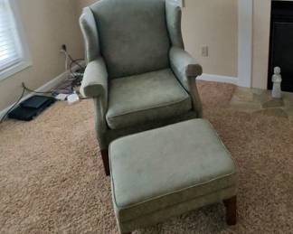 $60  Fireside Chair and Ottoman 