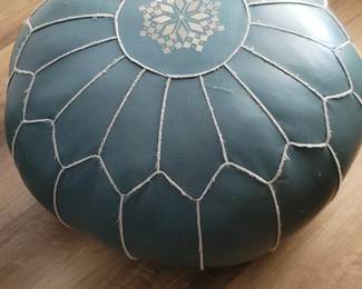 Leather ottoman 