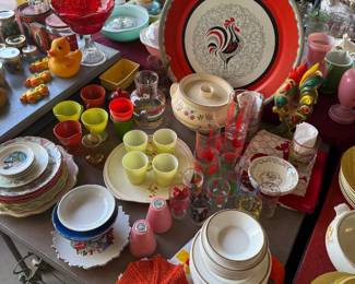 More photos of glassware 