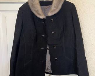 1960’s cropped black coat 