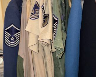 Vintage Military shirts and coat 