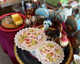 Vntg decanters and Misc. 