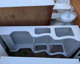 Vintage shelving unit that lights up 