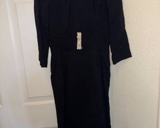 1930’s/40’s black dress 
