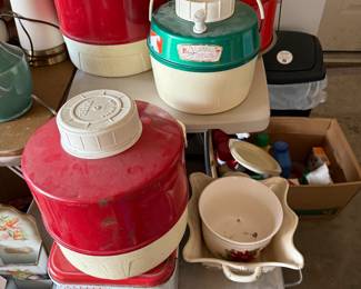 Vintage thermos/ coolers
