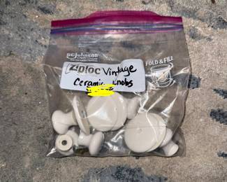 Vintage porcelain knobs
