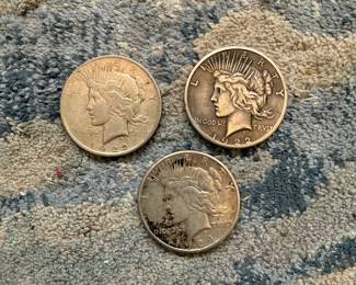 1922/1924 US peace dollars 