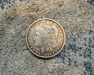 1884 Morgan Silver Dollar 