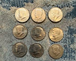 1776-1976 JFK half dollars 