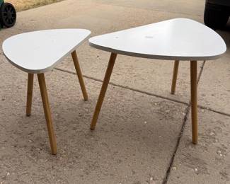Vintage mcm inspired nesting tables 