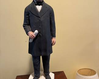 Painted sculpture of President Garfield, 24" High