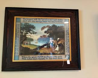 Old Hisks "Peaceable Kingdom" print