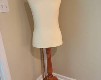 Dressmakers form on wood pedestal base