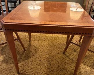 Inlaid game table