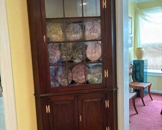 One of two Kittinger Furniture Co. Corner Cupboard