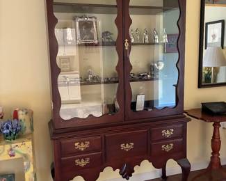 Hand made two door China cabinet