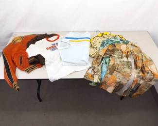 Lot of Vintage Mens Hawaiian Shirts, Gas Station Attendant Coat, etc.