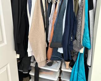 About 4 closets full of clothes some are vintage