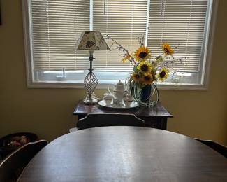 Table and chairs       small table 