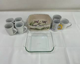 Pyrex Baking Dish, White Mugs and More