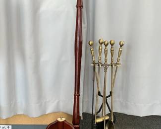 Fireplace Tools and Coat Rack