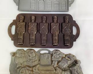 John Wright Cast Iron Molds Christmas Edition