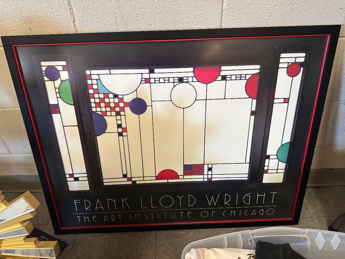 Frank Lloyd Wright framed poster