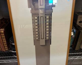 Frank Lloyd Wright framed poster