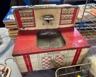 Wolverine tin litho toy sink