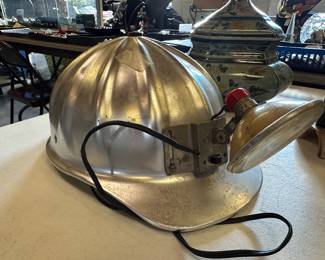 Miners hard hat with lamp