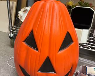 Vintage pumpkin blow mold