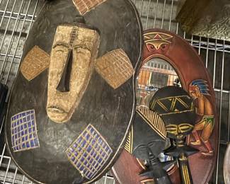 Carved wood masks