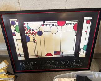 Frank Lloyd Wright framed poster