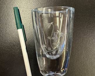 Signed Strombergshyttan vase....