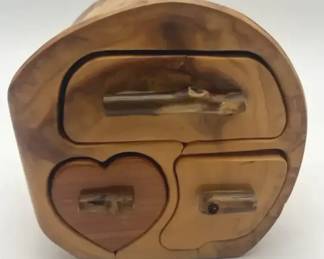 Handcrafted Aspen Wood Jewelry Box