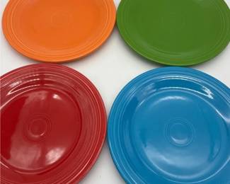 Fiestaware Mixed Color Plate Lot  Homer Laughlin Rainbow Set USA