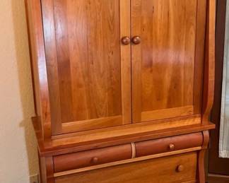 Solid Oak Tv Cabinet Amish crafted furniture