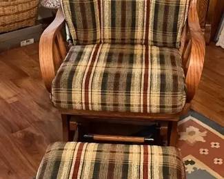 Texas Amish Rocker Slider Solid Oak