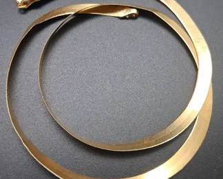 14k Gold Flat Woven Chain