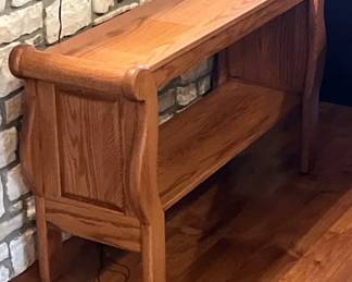 Martin Yoder Solid Oak Amish Entry or Sofa Table