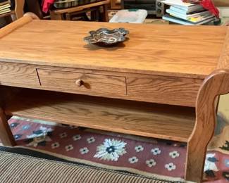 Solid Wood Amish Coffee Table Amish crafted furniture
