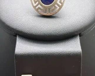 Sterling Silver 925 Lapis Lazuli Pendant  Earrings Set