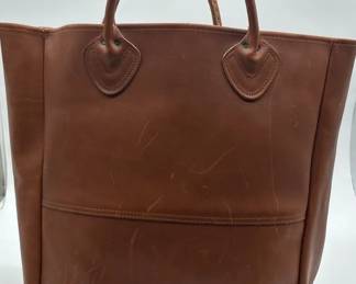 LL Bean Large Tote Leather