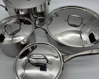 Master Clad Stainless Steel Pot Set8pc.