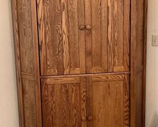 Corner Piece Solid Wood Amish handcrafted TV Cabinet WTV